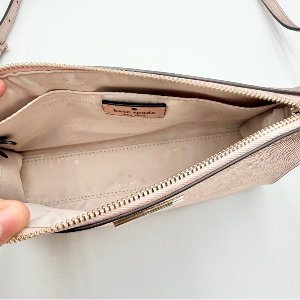 Kate Spade Kenzie Limited Edition Metallic Saffiano Rose Gold Crossbody Bag NWT - Picture 6 of 7